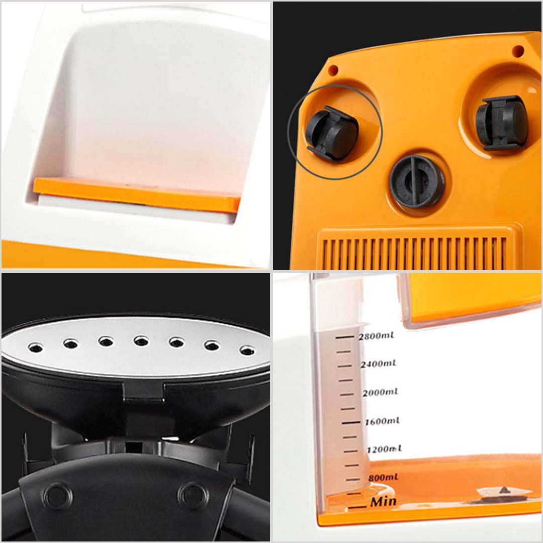 SOGA 2X Garment Steamer Portable Cleaner Steam Iron 80MINS Red - Cafe Supply