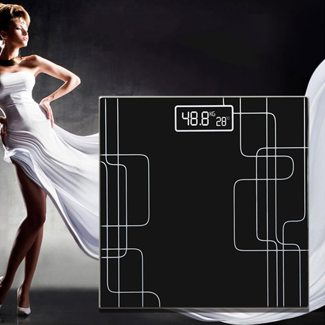 SOGA 2X 180kg Electronic Talking Scale Weight Fitness Glass Bathroom Scale LCD Display - Cafe Supply