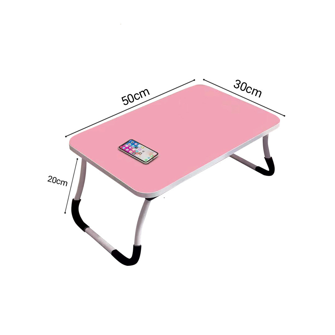 SOGA 2X Pink Portable Bed Table Adjustable Foldable Bed Sofa Study Table Laptop Mini Desk Breakfast Tray Home Decor - Cafe Supply