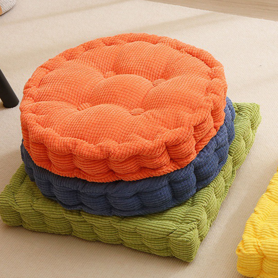 SOGA 2X Blue Round Cushion Soft Leaning Plush Backrest Throw Seat Pillow Home Office Decor - Cafe Supply