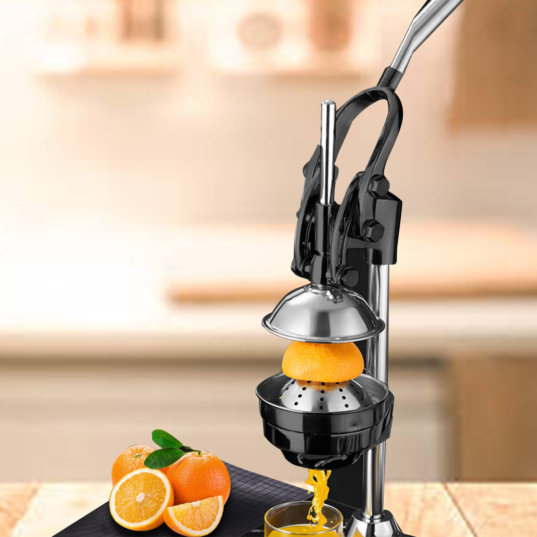 SOGA 2X Stainless Steel Manual Juicer Hand Press Juice Extractor Squeezer Lemon Orange Citrus Black - Cafe Supply