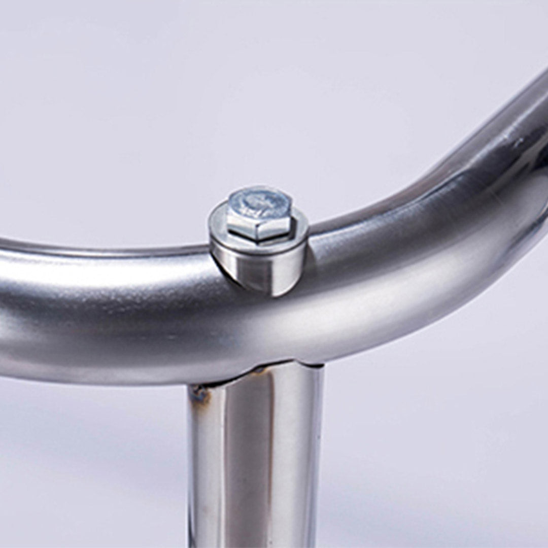 SOGA Stainless Steel Commercial Square Soiled Linen Laundry Trolley Cart with Wheels Blue - Cafe Supply