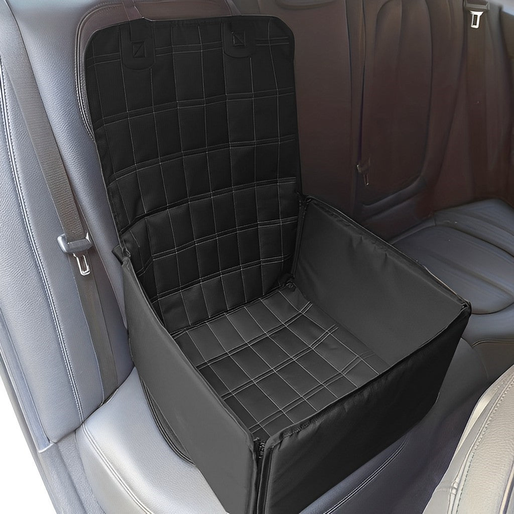 SOGA 2X Black Car Pet Sitting Bag Breathable Safety Travel Portable Carrier Pouch Travel Essentials - Cafe Supply