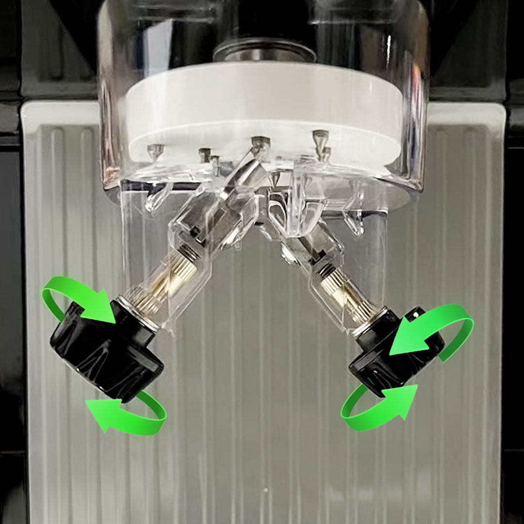 SOGA 2X 300 Watts Electric Ice Shaver Automatic Crusher Slicer Commercial Machine 70kgs/h Black - Cafe Supply