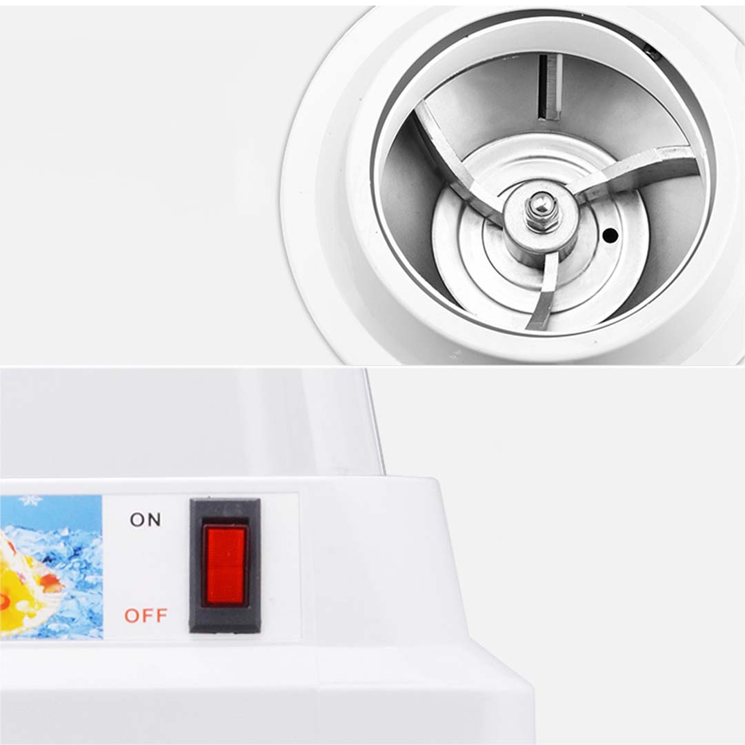 SOGA 2X Ice Shaver Commercial Electric Stainless Steel Ice Crusher Slicer Machine 180KG/h 88 - Cafe Supply