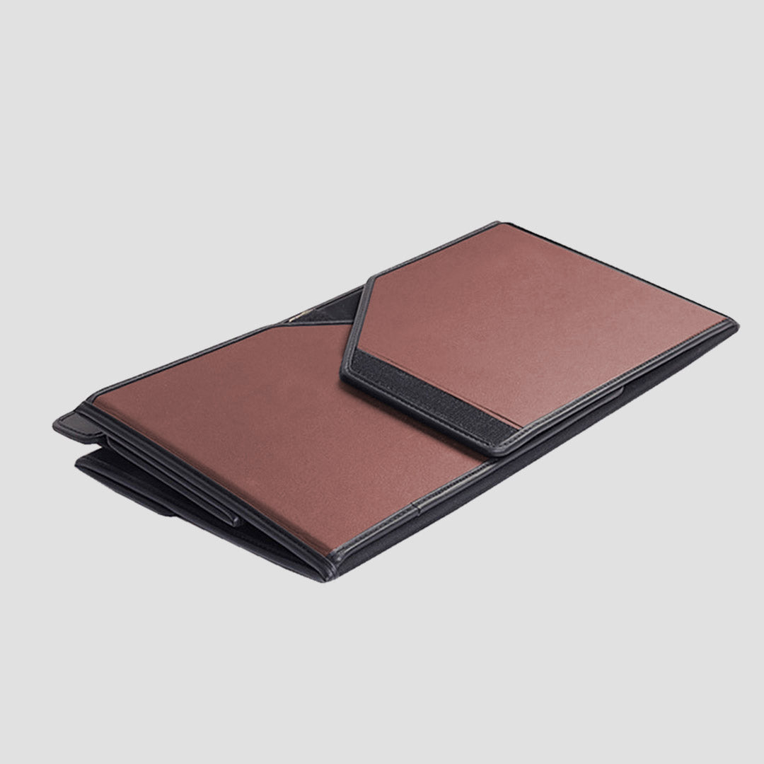 SOGA 2X Leather Car Boot Collapsible Foldable Trunk Cargo Organizer Portable Storage Box Coffee Large - Cafe Supply