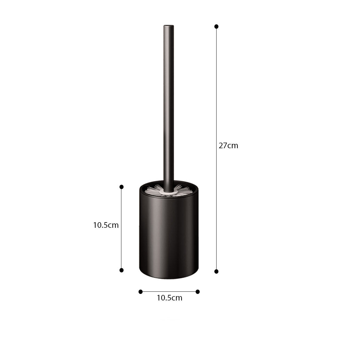 SOGA 27cm Wall-Mounted Toilet Brush with Holder Bathroom Cleaning Scrub Black - Cafe Supply