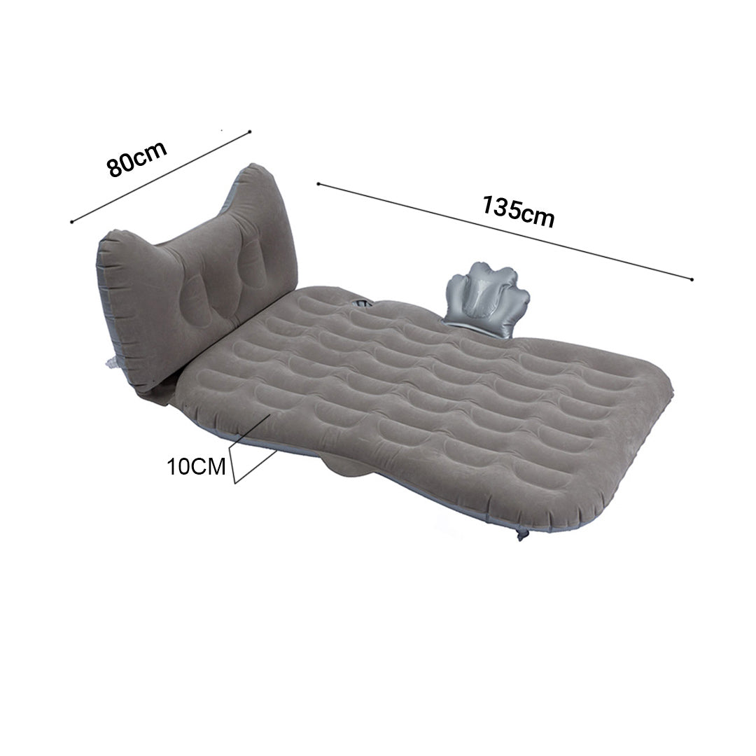 SOGA Grey Honeycomb Inflatable Car Mattress Portable Camping Air Bed Travel Sleeping Kit Essentials - Cafe Supply