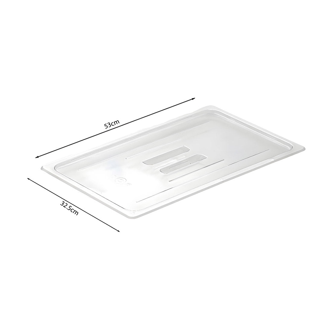 SOGA Clear Gastronorm 1/1 GN Lid Food Tray Top Cover Bundle of 6 - Cafe Supply