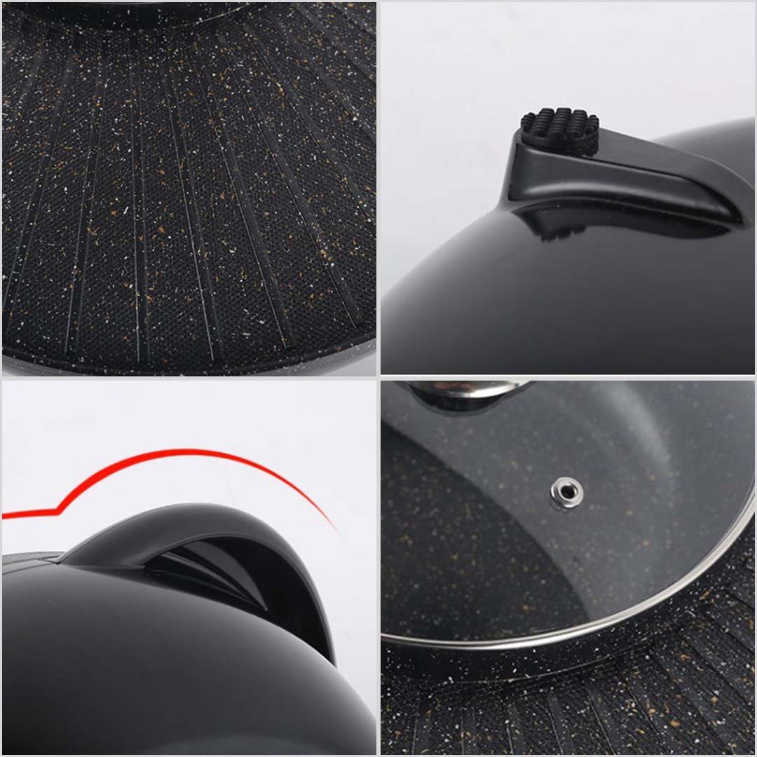 SOGA 2X 2 in 1 Electric Stone Coated Teppanyaki Grill Plate Steamboat Hotpot 3-5 Person - Cafe Supply