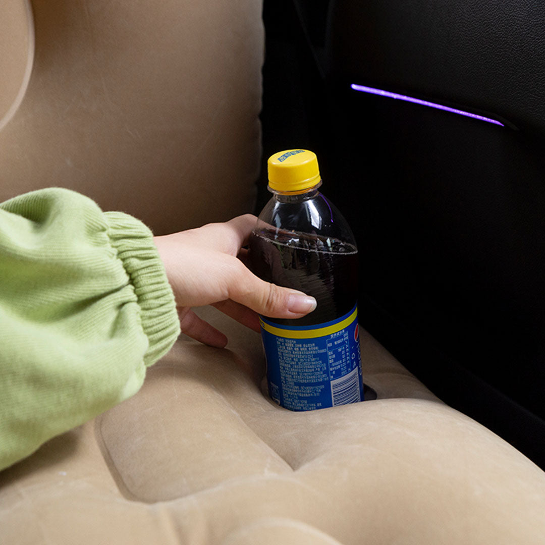 SOGA 2X Beige Honeycomb Inflatable Car Mattress Portable Camping Air Bed Travel Sleeping Kit Essentials - Cafe Supply