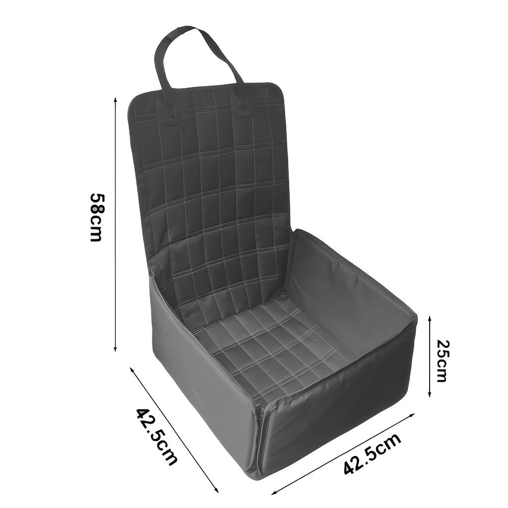 SOGA 2X Black Car Pet Sitting Bag Breathable Safety Travel Portable Carrier Pouch Travel Essentials - Cafe Supply