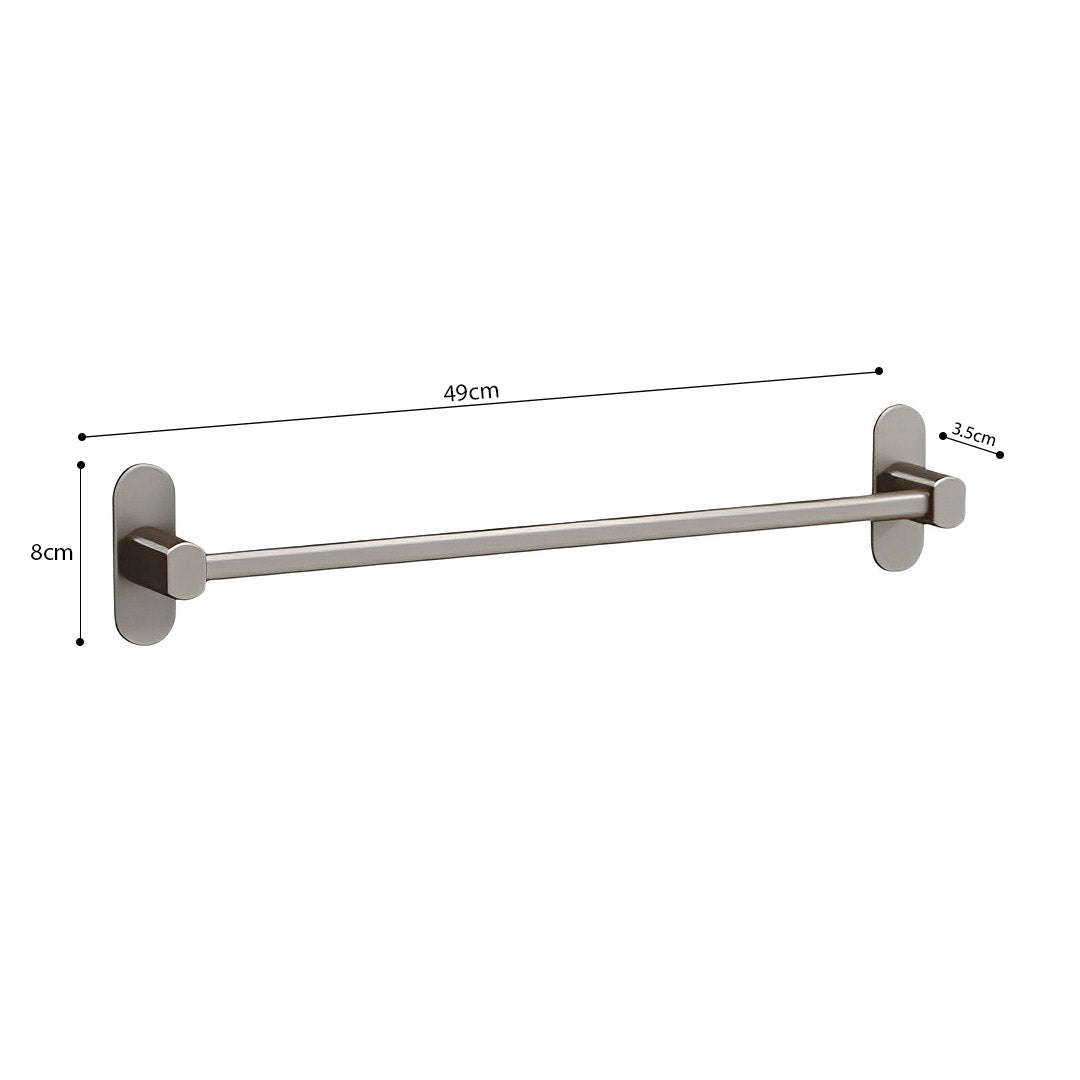 SOGA 49cm Wall-Mounted Slipper Organiser Adhesive Storage Space-Saving Wall Rack - Cafe Supply