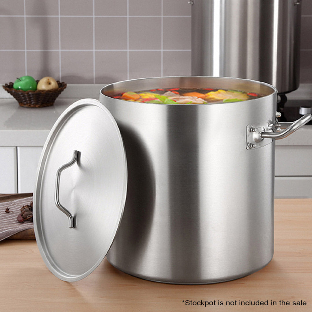 SOGA 25cm Top Grade Stockpot Lid Stainless Steel Stock pot Cover - Cafe Supply