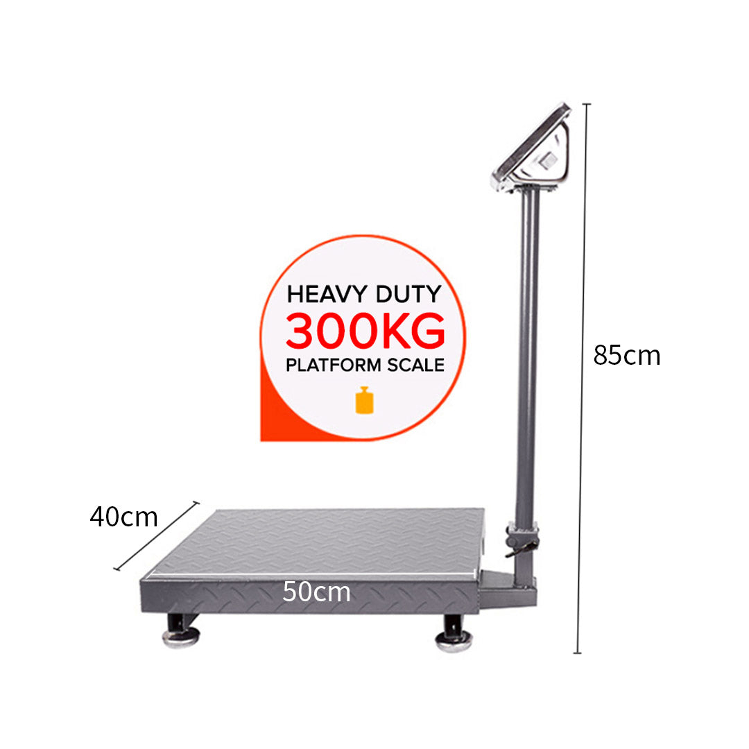 SOGA 2X 300kg Electronic Digital Platform Scale Computing Shop Postal Weight Black - Cafe Supply