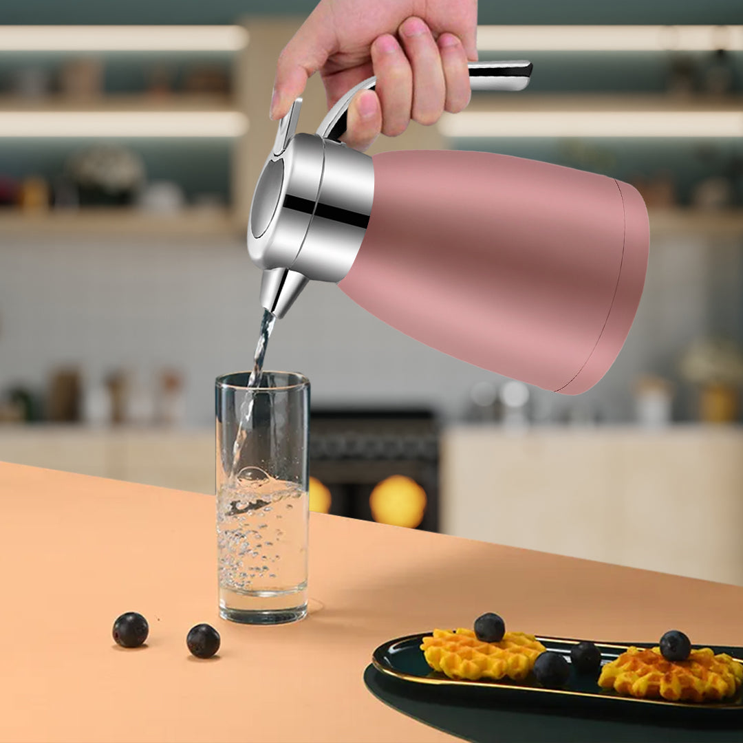 SOGA 1.8L Stainless Steel Kettle Insulated Vacuum Flask Water Coffee Jug Thermal Pink - Cafe Supply