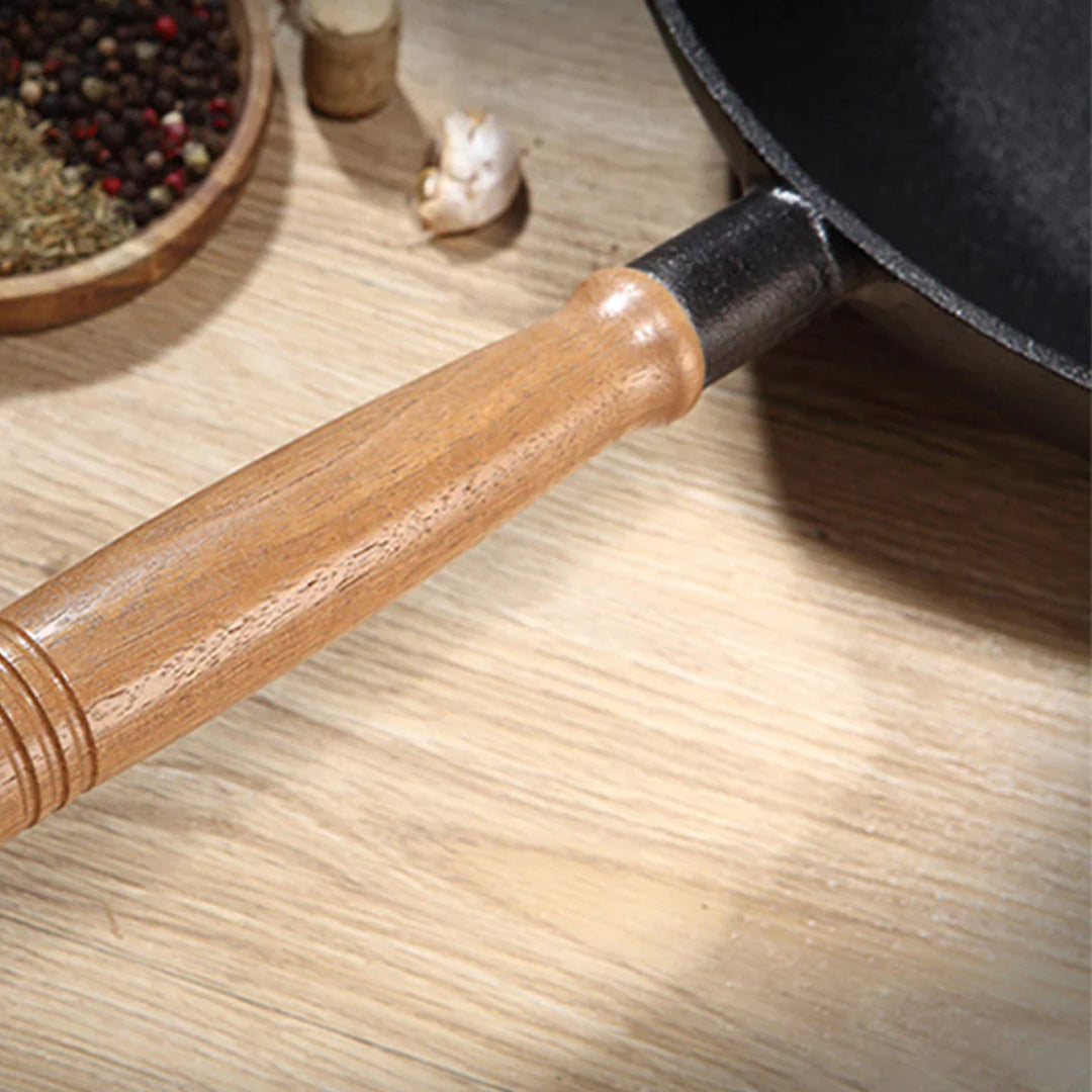 SOGA 2X 31cm Commercial Cast Iron Wok FryPan Fry Pan - Cafe Supply