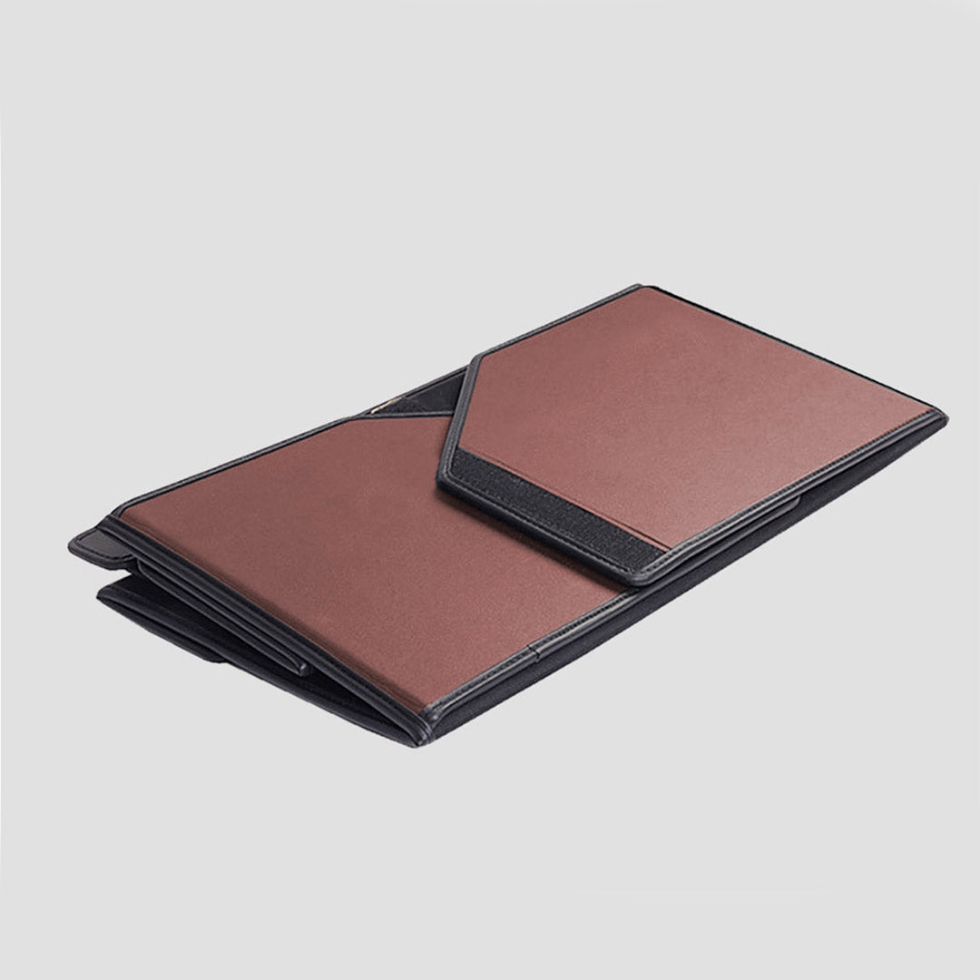 SOGA 2X Leather Car Boot Collapsible Foldable Trunk Cargo Organizer Portable Storage Box Coffee Small - Cafe Supply