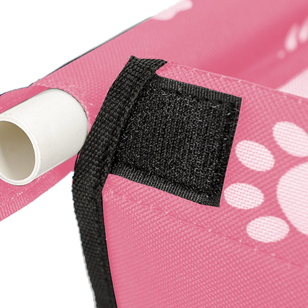 SOGA 2X Waterproof Pet Booster Car Seat Breathable Mesh Safety Travel Portable Dog Carrier Bag Pink - Cafe Supply