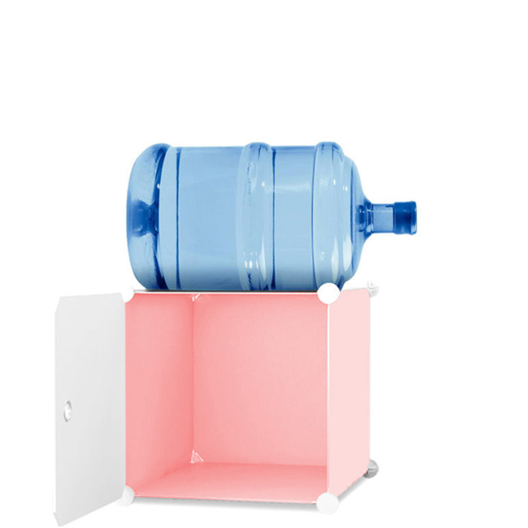 SOGA 10 Cubes DIY Princess Design Portable Wardrobe Divide-Grid Modular Storage Organiser Foldable Closet - Cafe Supply