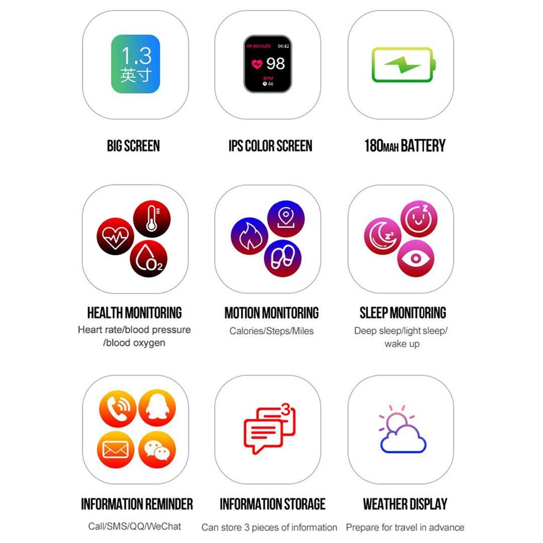 SOGA 2X Waterproof Fitness Smart Wrist Watch Heart Rate Monitor Tracker White - Cafe Supply