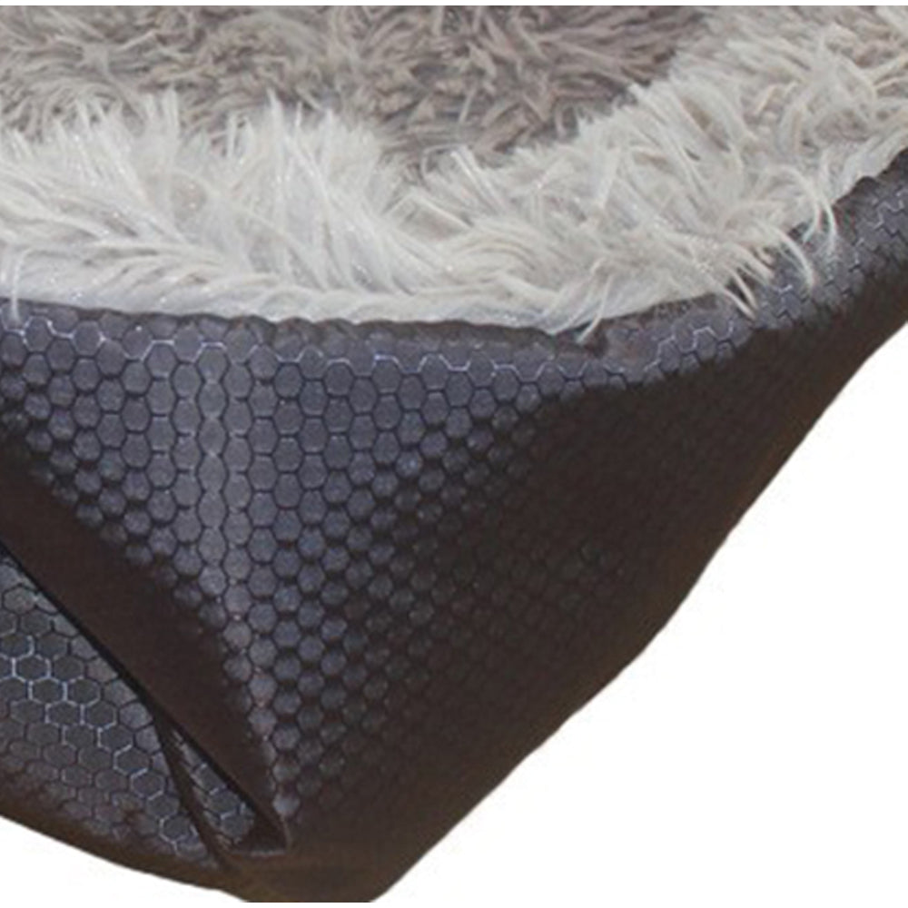 SOGA 2X Black Dual-purpose Cushion Nest Cat Dog Bed Warm Plush Kennel Mat Pet Home Travel Essentials - Cafe Supply