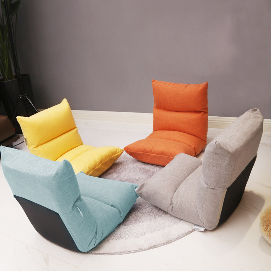 SOGA Lounge Floor Recliner Adjustable Lazy Sofa Bed Folding Game Chair Mint Green - Cafe Supply