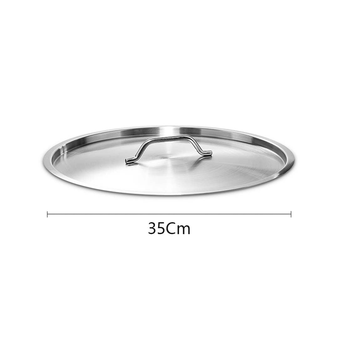 SOGA 35cm Top Grade Stockpot Lid Stainless Steel Stock pot Cover - Cafe Supply
