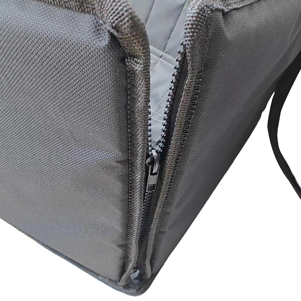 SOGA 2X Grey Car Pet Sitting Bag Breathable Safety Travel Portable Carrier Pouch Travel Essentials - Cafe Supply