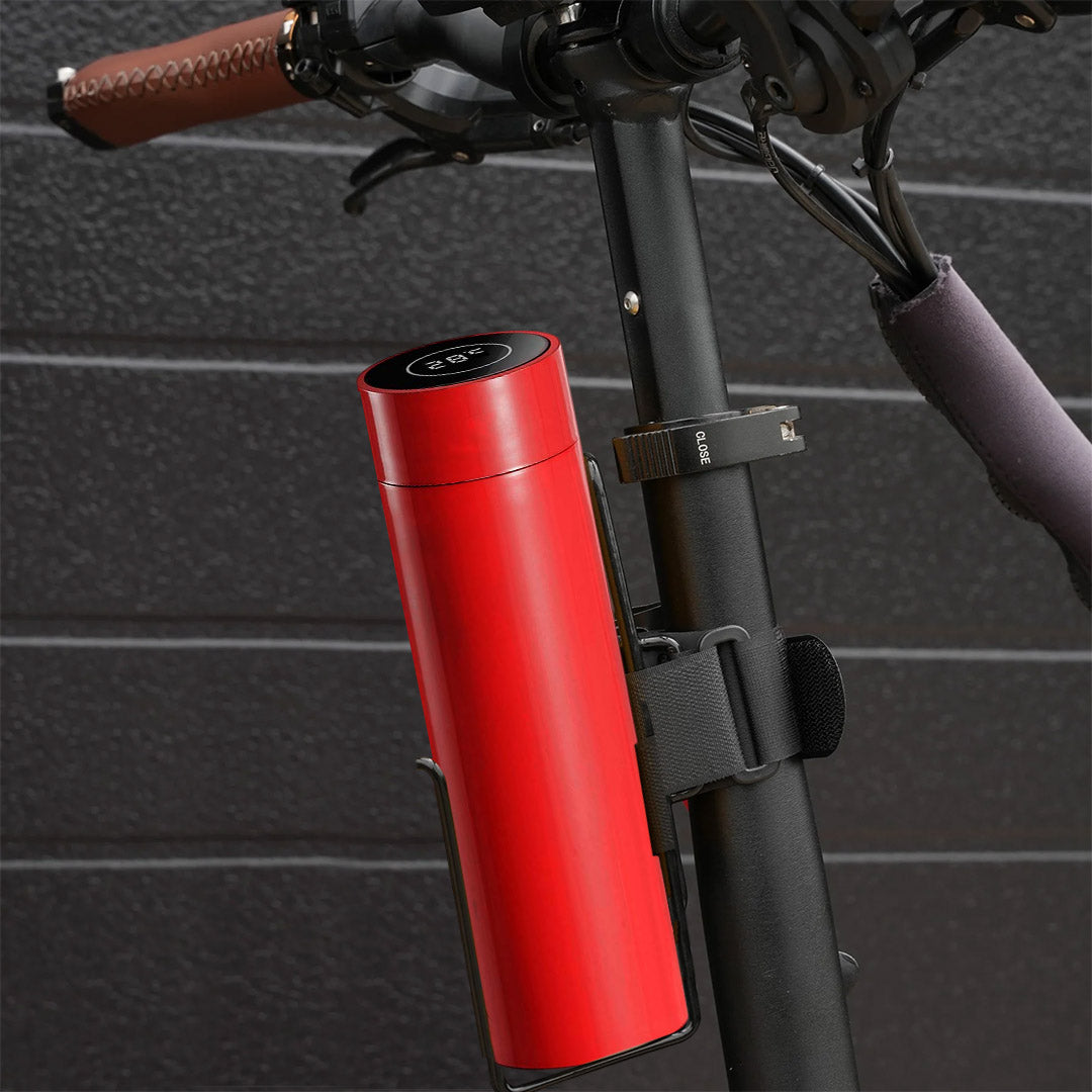 SOGA 2X 500ML Stainless Steel Smart LCD Thermometer Display Bottle Vacuum Flask Thermos Red - Cafe Supply