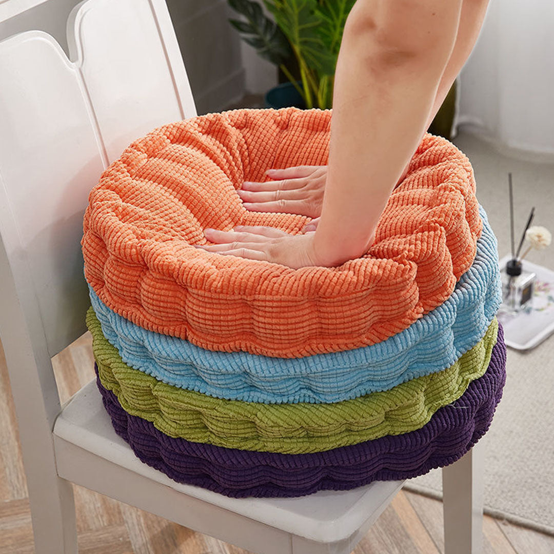 SOGA 4X Orange Round Cushion Soft Leaning Plush Backrest Throw Seat Pillow Home Office Decor - Cafe Supply