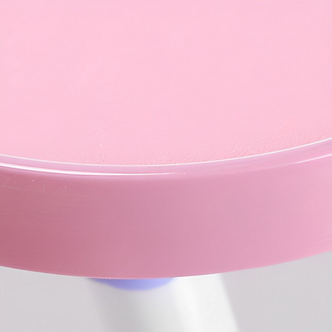 SOGA 2X Pink Portable Bed Table Adjustable Folding Mini Desk Notebook Stand Card Slot Holder with Cup-Holder Home Decor - Cafe Supply