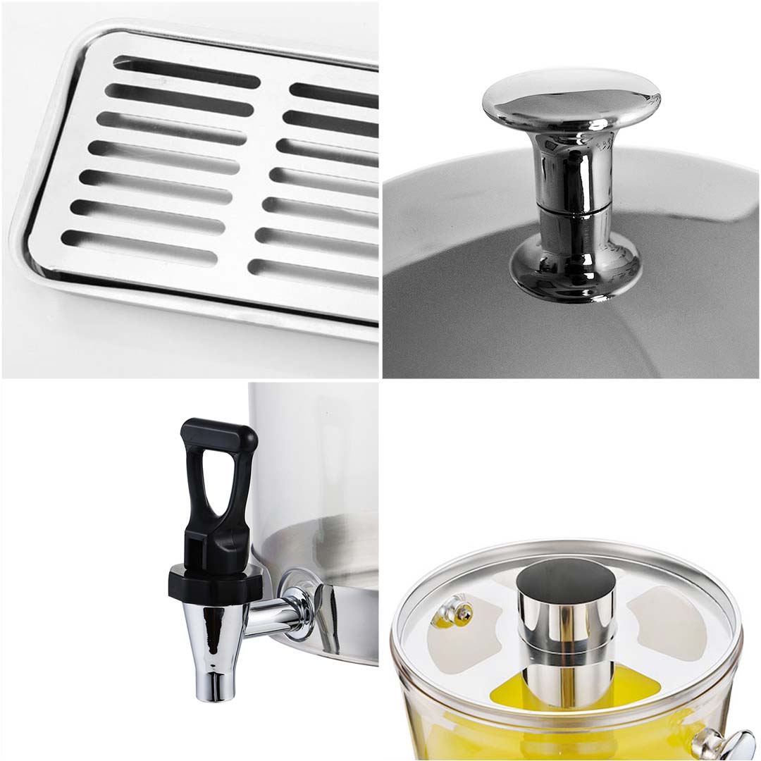 SOGA Dual 8L Juicer Water Milk Coffee Pump Beverage Drinking Utensils - Cafe Supply