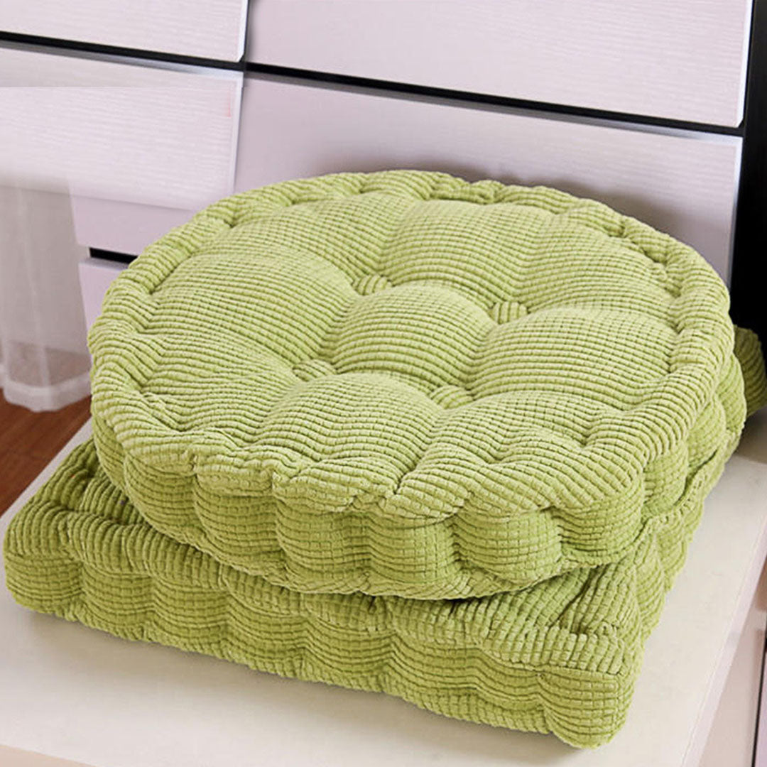SOGA Green Round Cushion Soft Leaning Plush Backrest Throw Seat Pillow Home Office Decor - Cafe Supply