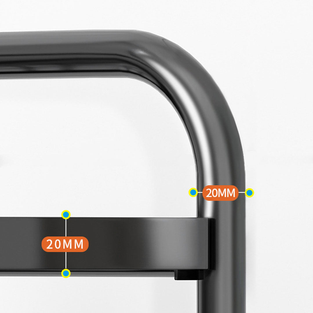 SOGA 4 Tier Steel Triangular Corner Stand Multi-Functional Shelves Portable Storage Organizer - Cafe Supply