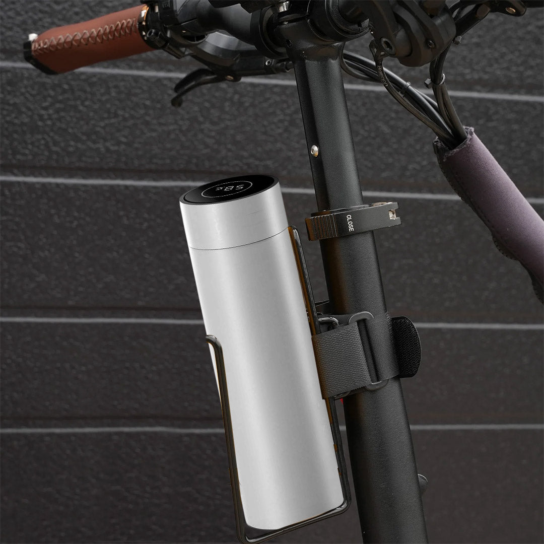 SOGA 2X 500ML Stainless Steel Smart LCD Thermometer Display Bottle Vacuum Flask Thermos White - Cafe Supply