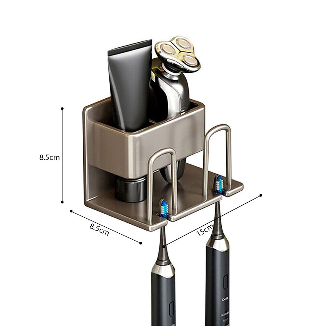 SOGA 15cm Wall-Mounted Bathroom Storage Organiser Space Saving Adhesive Shelf Rack - Cafe Supply