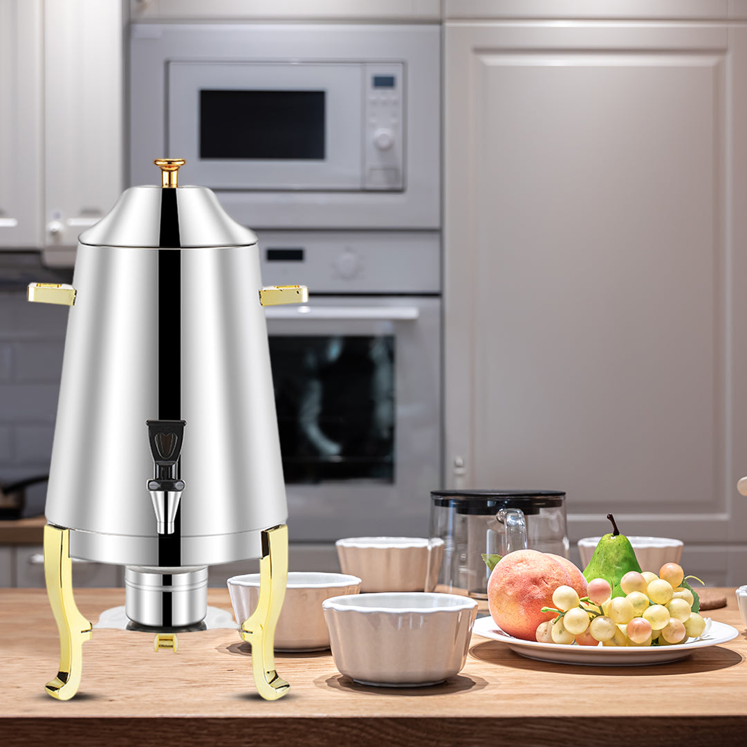 SOGA Stainless Steel Dispenser Beverage Juicer Commercial Buffet Drink Container Jug with Side Handles - Cafe Supply