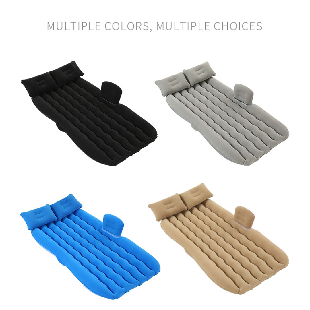 SOGA 2X Black Ripple Inflatable Car Mattress Portable Camping Air Bed Travel Sleeping Kit Essentials - Cafe Supply