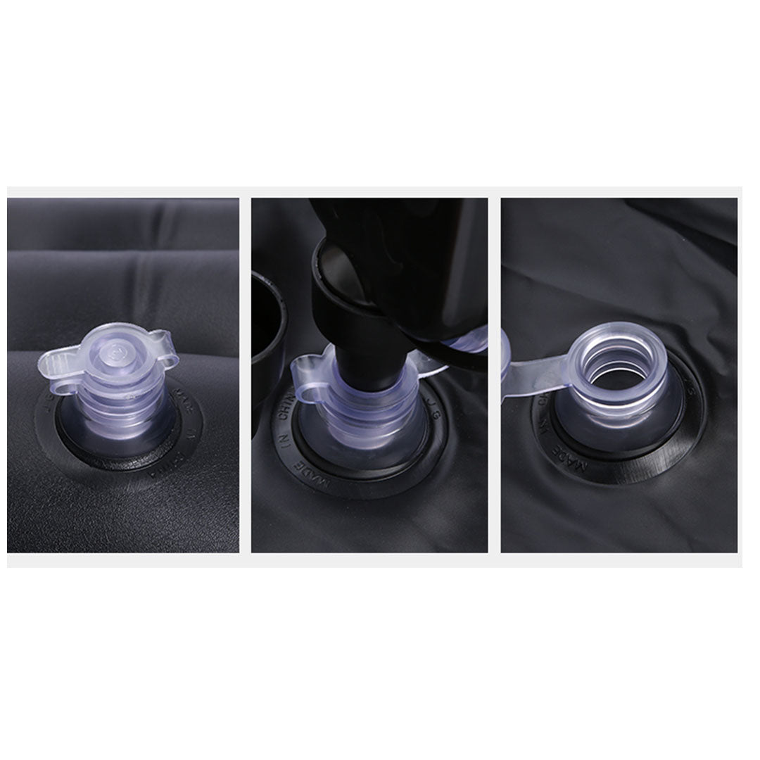 SOGA 2X Grey Inflatable Car Boot Mattress Portable Camping Air Bed Travel Sleeping Essentials - Cafe Supply