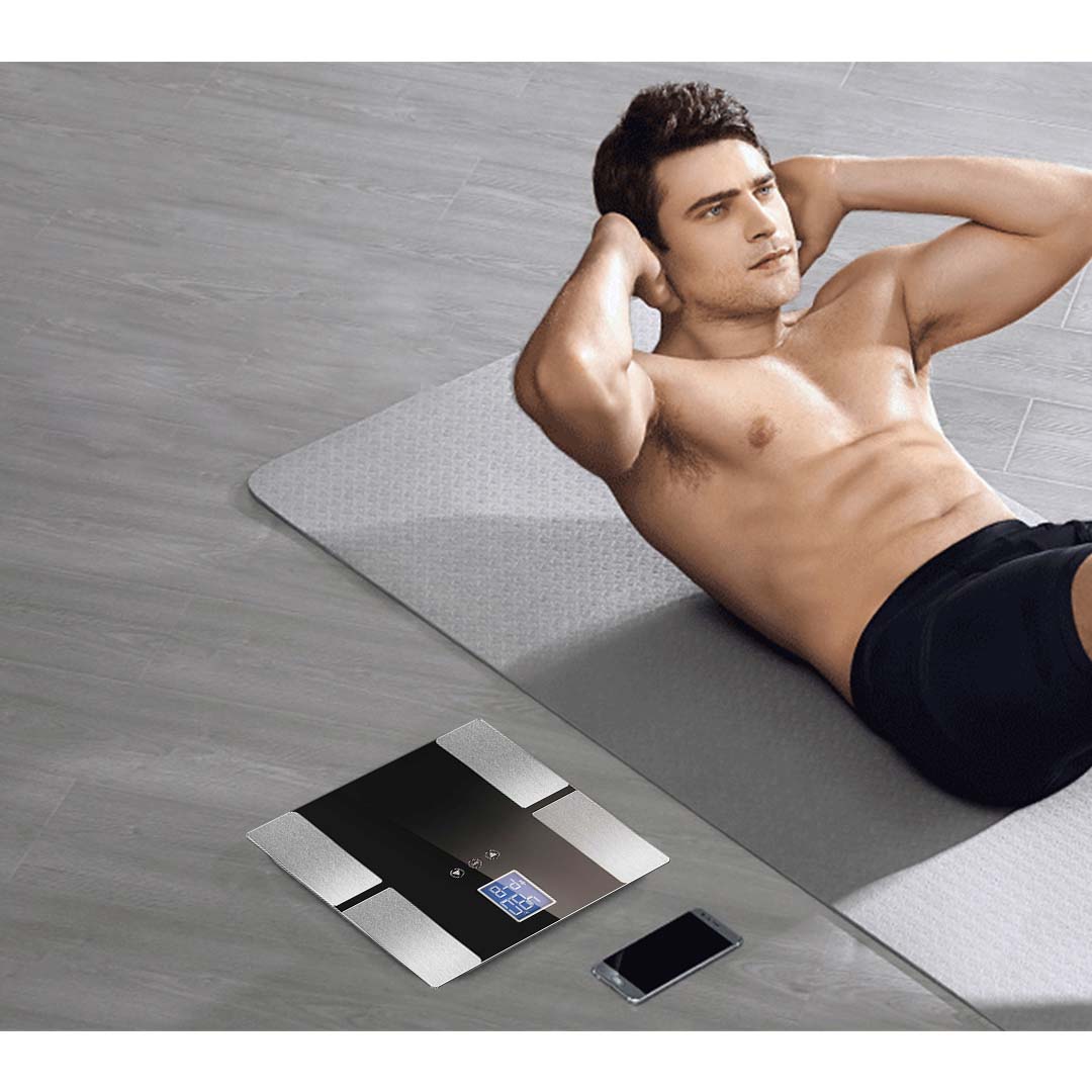 SOGA Digital Electronic LCD Bathroom Body Fat Scale Weighing Scales Weight Monitor Blue - Cafe Supply