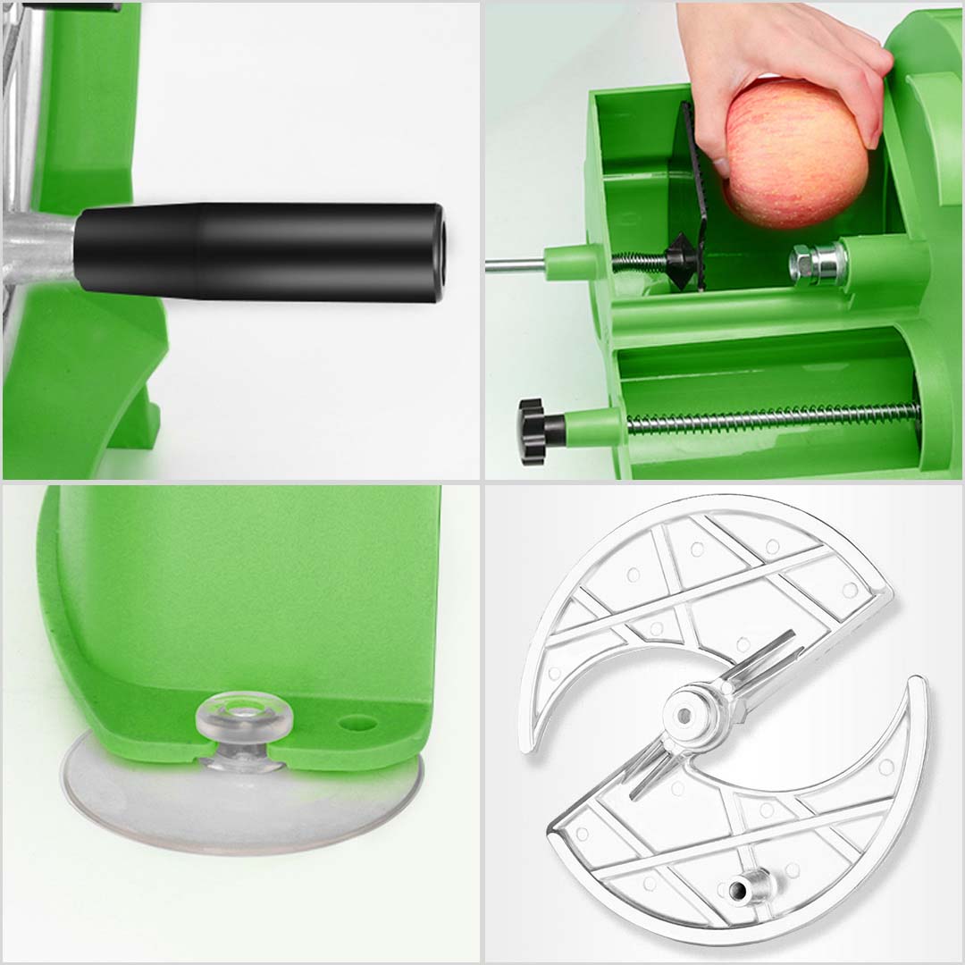 SOGA Commercial Manual Vegetable Fruit Slicer Kitchen Cutter Machine Green - Cafe Supply