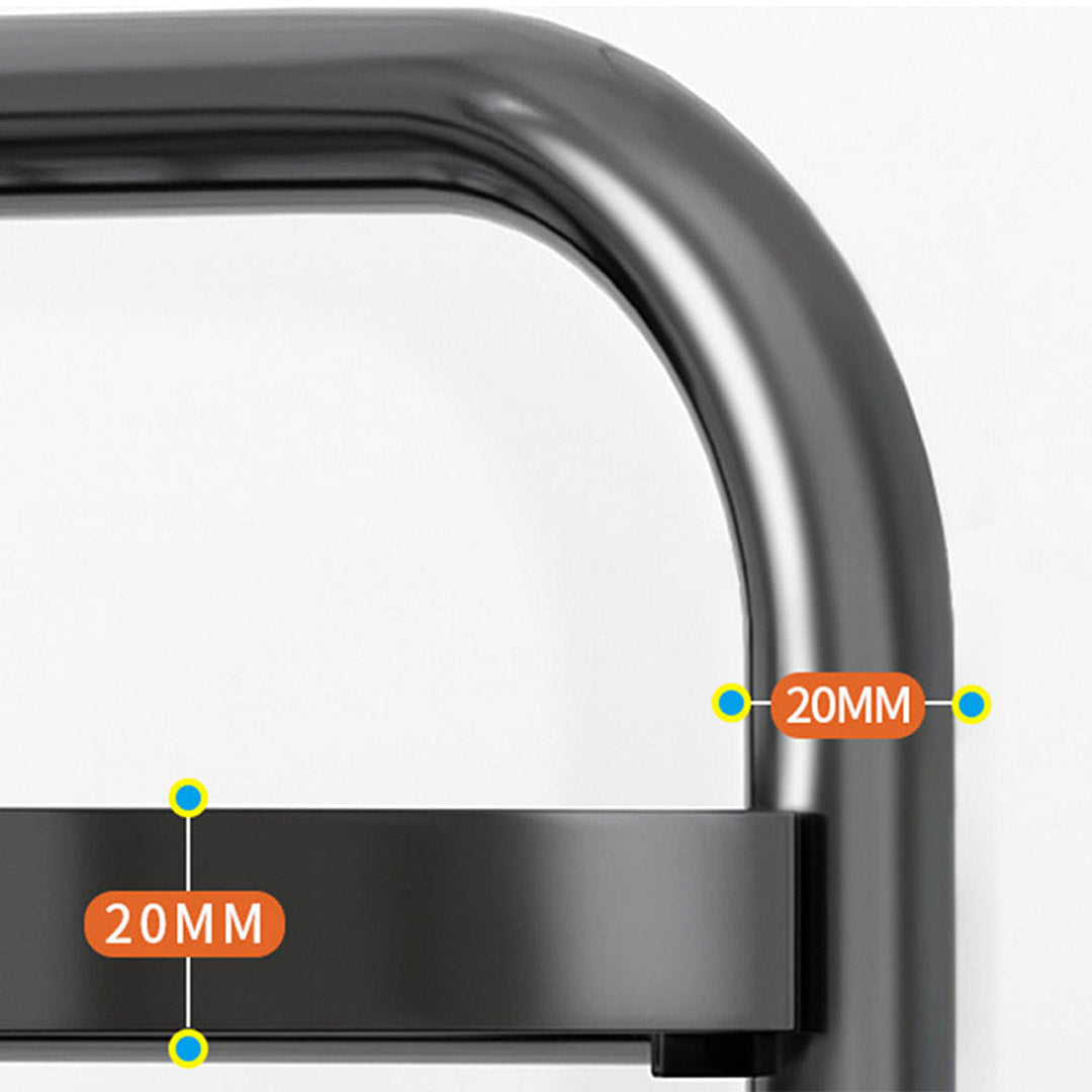 SOGA 2X 4 Tier Steel Triangular Corner Stand Multi-Functional Shelves Portable Storage Organizer - Cafe Supply