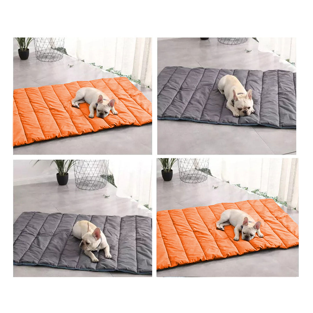 SOGA Grey Camping Pet Mat Waterproof Foldable Sleeping Mattress with Storage Bag Travel Outdoor Essentials - Cafe Supply