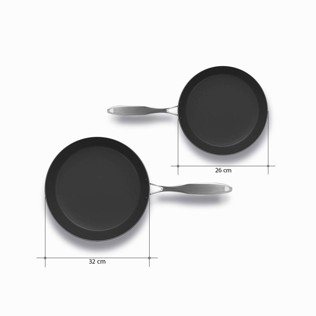 SOGA Stainless Steel Fry Pan 26cm 32cm Frying Pan Induction Non Stick Interior - Cafe Supply