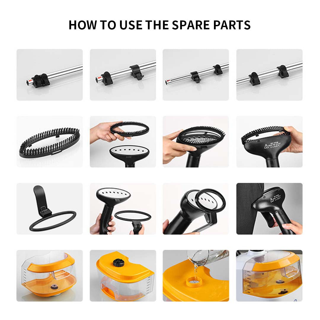 SOGA 2X Garment Steamer Portable Cleaner Steam Iron 80MINS Red - Cafe Supply