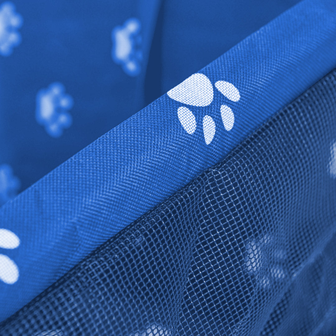 SOGA 2X Waterproof Pet Booster Car Seat Breathable Mesh Safety Travel Portable Dog Carrier Bag Blue - Cafe Supply