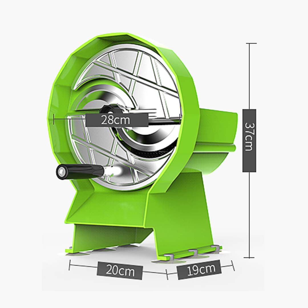 SOGA Commercial Manual Vegetable Fruit Slicer Kitchen Cutter Machine Green - Cafe Supply