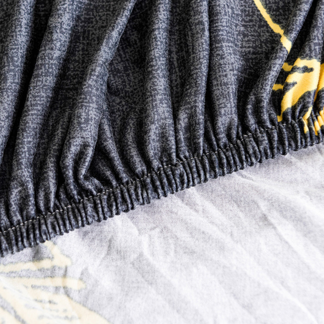 SOGA 3-Seater Feather Print Sofa Cover Couch Protector High Stretch Lounge Slipcover Home Decor - Cafe Supply