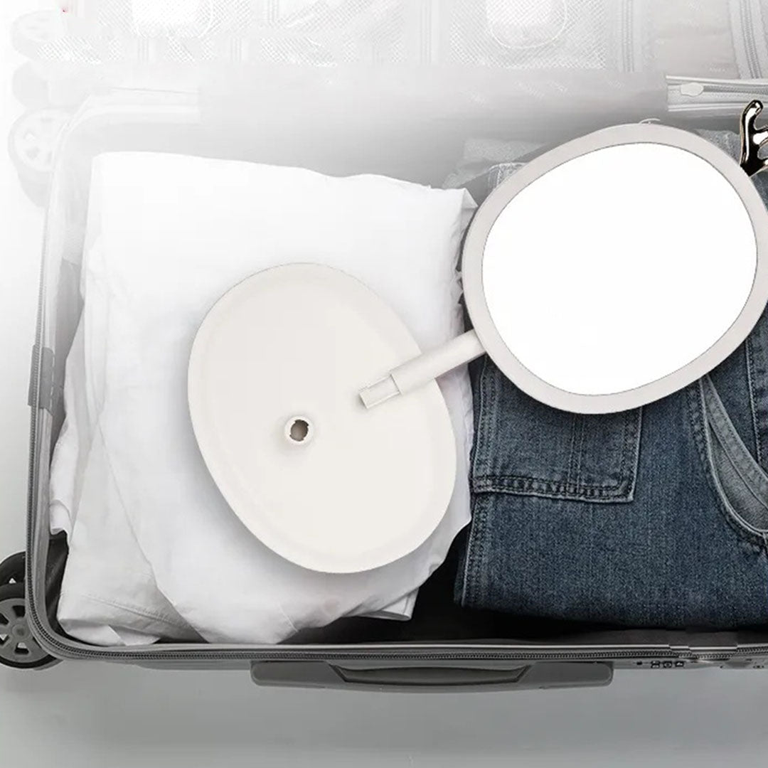 SOGA White Antler LED Light Makeup Mirror Tabletop Vanity Home Decor - Cafe Supply